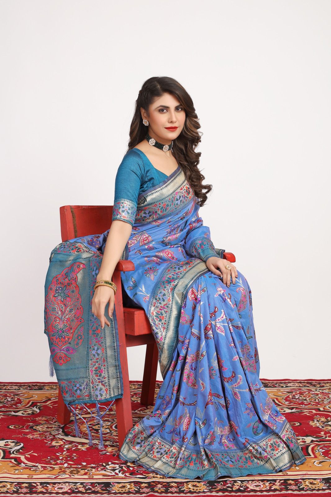 pashmina darbari silk