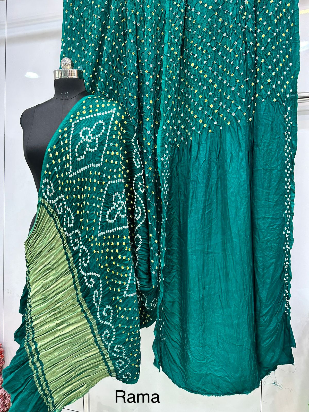 Original hand bandhej bandhani saree