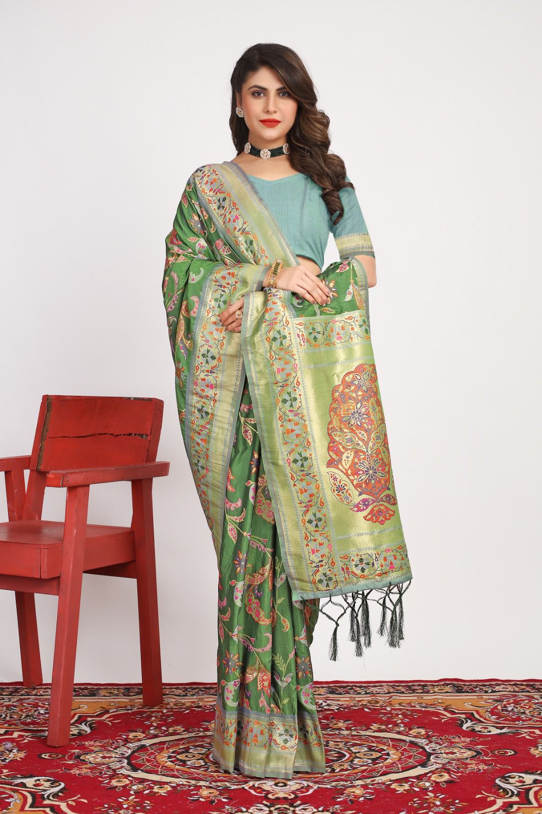 pashmina darbari silk