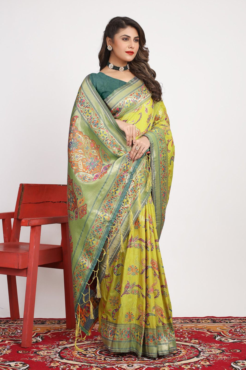 pashmina darbari silk