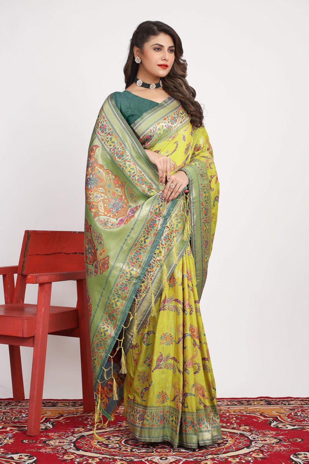 pashmina darbari silk